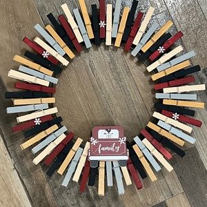 Holiday Family Wreath 8”